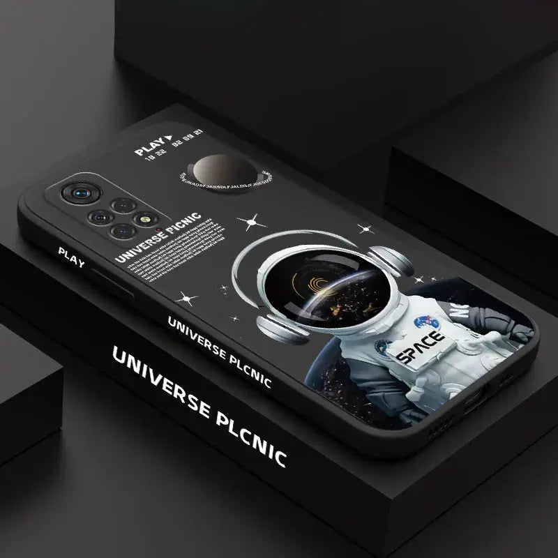 Funda de teléfono de Ángel astronauta para Xiaomi Redmi Note 12, 12S, 11, 11S, 10, 10A, 10T, 10S, 9T, 9, 8, 7 Pro Plus, 10C, 9A, 9C, 9T, 4G, 5G - La zona Apple