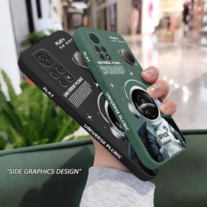 Funda de teléfono de Ángel astronauta para Xiaomi Redmi Note 12, 12S, 11, 11S, 10, 10A, 10T, 10S, 9T, 9, 8, 7 Pro Plus, 10C, 9A, 9C, 9T, 4G, 5G - La zona Apple