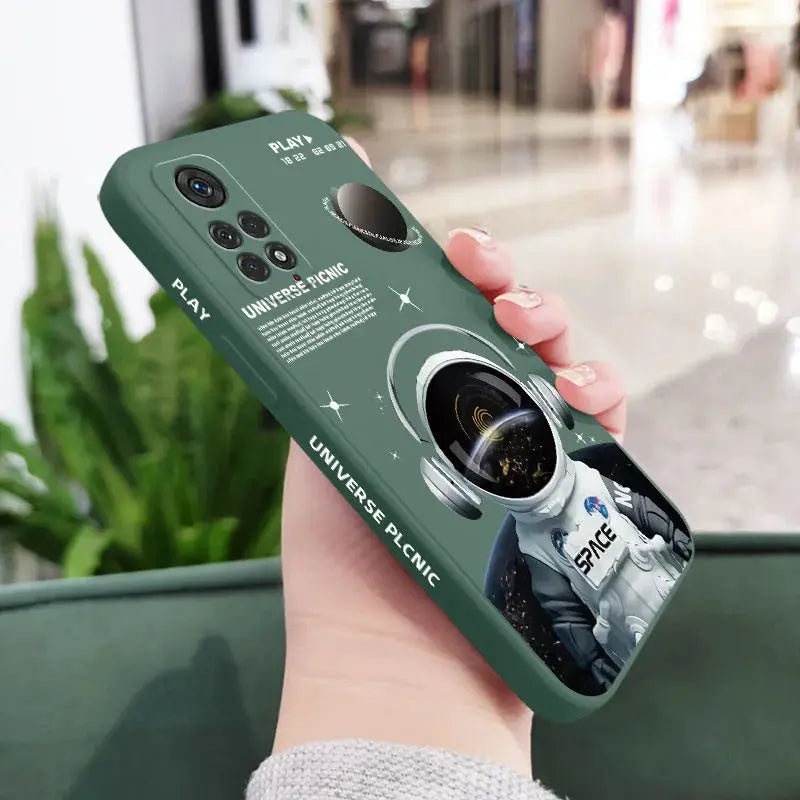 Funda de teléfono de Ángel astronauta para Xiaomi Redmi Note 12, 12S, 11, 11S, 10, 10A, 10T, 10S, 9T, 9, 8, 7 Pro Plus, 10C, 9A, 9C, 9T, 4G, 5G - La zona Apple