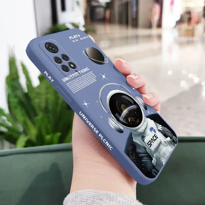 Funda de teléfono de Ángel astronauta para Xiaomi Redmi Note 12, 12S, 11, 11S, 10, 10A, 10T, 10S, 9T, 9, 8, 7 Pro Plus, 10C, 9A, 9C, 9T, 4G, 5G - La zona Apple
