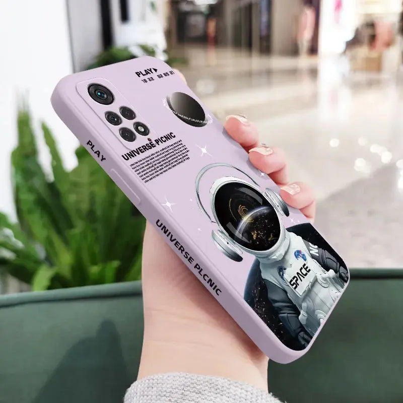 Funda de teléfono de Ángel astronauta para Xiaomi Redmi Note 12, 12S, 11, 11S, 10, 10A, 10T, 10S, 9T, 9, 8, 7 Pro Plus, 10C, 9A, 9C, 9T, 4G, 5G - La zona Apple