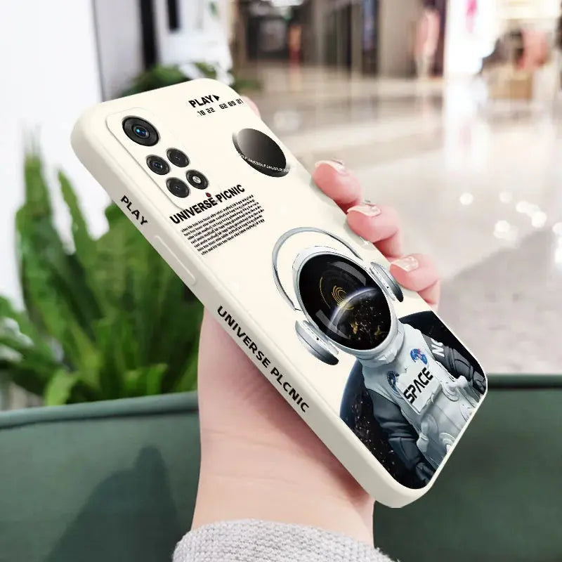 Funda de teléfono de Ángel astronauta para Xiaomi Redmi Note 12, 12S, 11, 11S, 10, 10A, 10T, 10S, 9T, 9, 8, 7 Pro Plus, 10C, 9A, 9C, 9T, 4G, 5G - La zona Apple