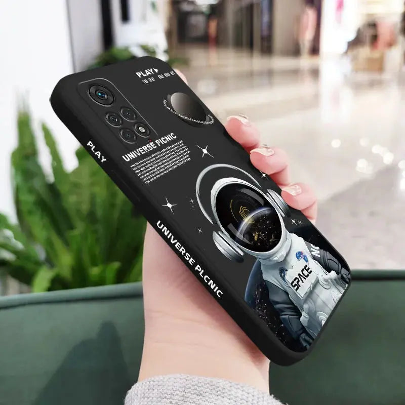 Funda de teléfono de Ángel astronauta para Xiaomi Redmi Note 12, 12S, 11, 11S, 10, 10A, 10T, 10S, 9T, 9, 8, 7 Pro Plus, 10C, 9A, 9C, 9T, 4G, 5G - La zona Apple