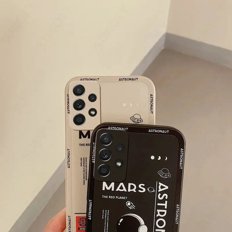 Funda astronauta de silicona para Samsung Galaxy S22, S21 Ultra 5G, S23, S20 FE, A14, A32, A52S, A34, A53, A54, 5G - La zona Apple