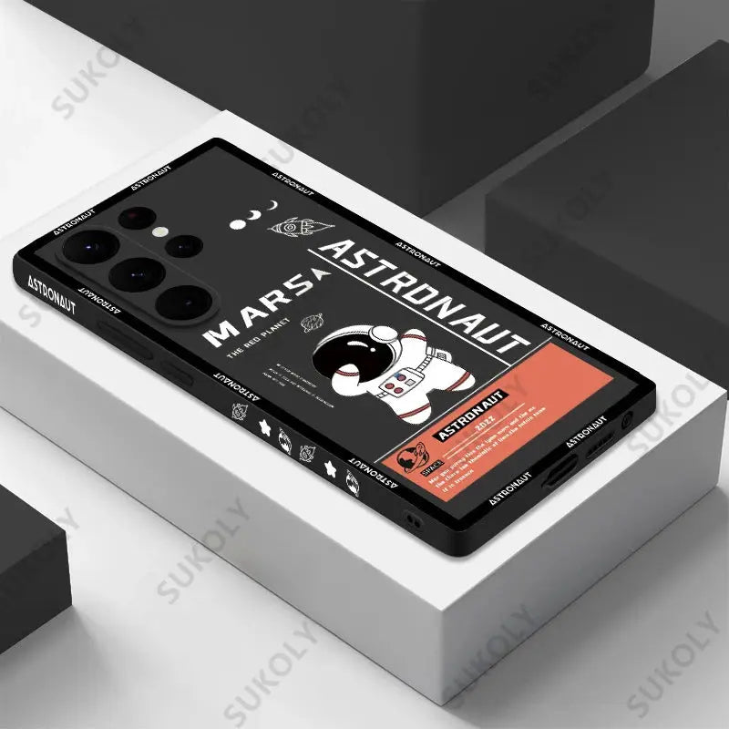 Funda astronauta de silicona para Samsung Galaxy S22, S21 Ultra 5G, S23, S20 FE, A14, A32, A52S, A34, A53, A54, 5G - La zona Apple