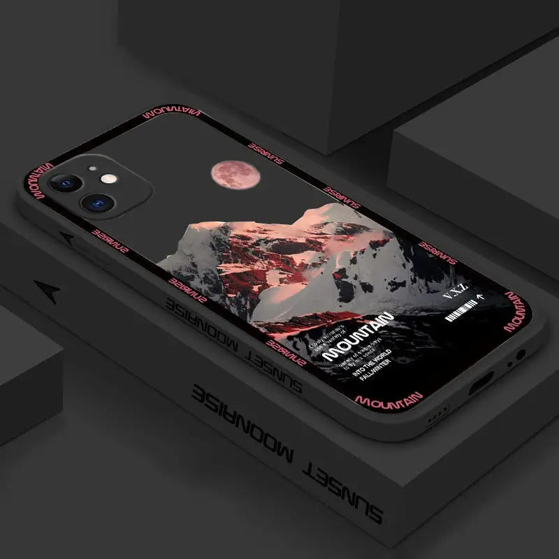 Funda e Sunset Mountain para Xiaomi Poco F5 X5 Pro X3 F3 X4 M4 Mi 13T 12T 11T 10T 12 13 11 Lite 5G NE: Estilo y Protección - La zona Apple