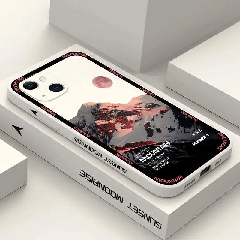 Funda e Sunset Mountain para Xiaomi Poco F5 X5 Pro X3 F3 X4 M4 Mi 13T 12T 11T 10T 12 13 11 Lite 5G NE: Estilo y Protección - La zona Apple