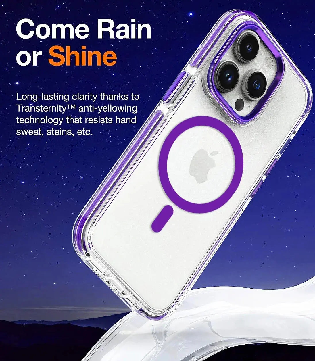 Funda magnética de carga inalámbrica para iPhone 15, 14, 13, 12, 11PROMAX, TPU transparente, combinación suave y dura, Magsafe - La zona Apple