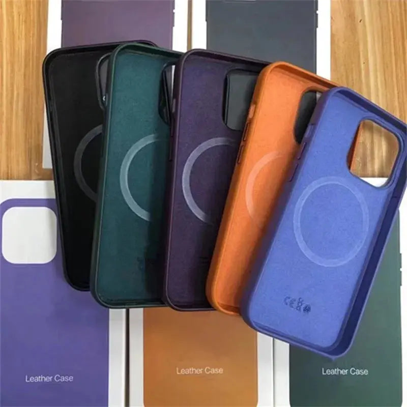 Funda magnética de cuero para iPhone para iPhone 15 - La zona Apple