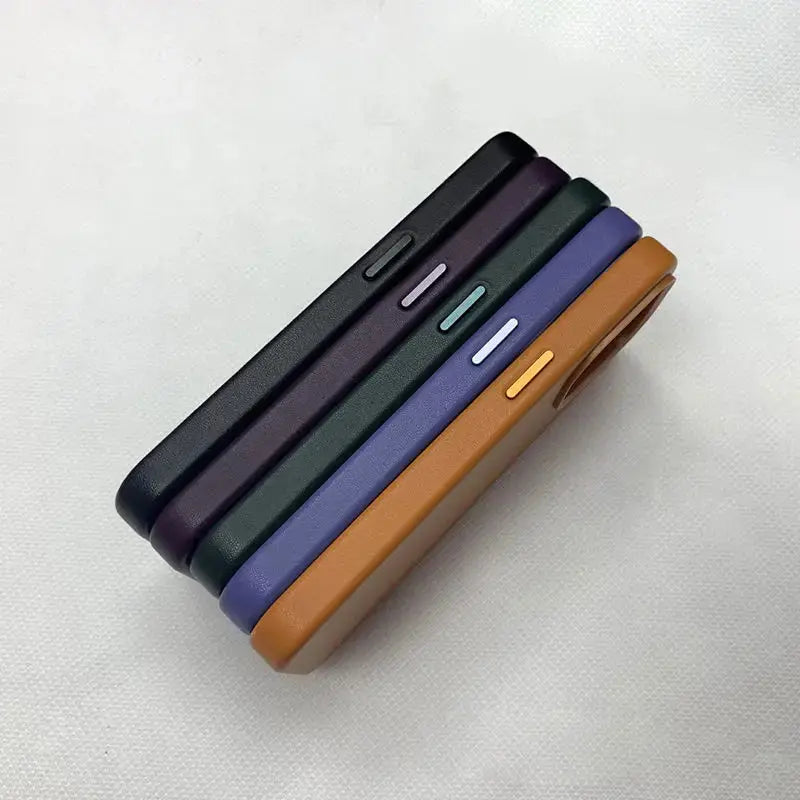 Funda magnética de cuero para iPhone para iPhone 15 - La zona Apple
