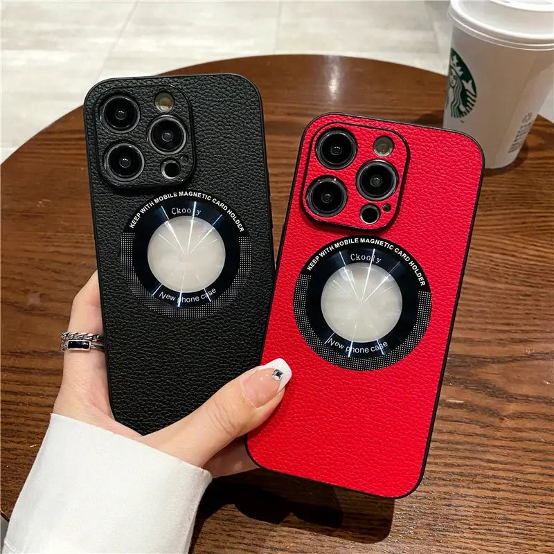 Funda Magsafe premium para iPhone 15 Pro Max - Carcasa Protectora para iPhone 11, 12, 13, 14 Plus - La zona Apple