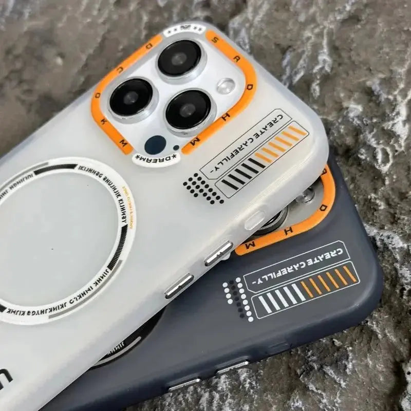 Funda magnética mate para Magsafe, carcasa con marco de lente de Metal de lujo para IPhone 12, 13, 14, 15 Pro Max, 15Pro, 14Pro, IPones, 15promax, I15 - La zona Apple