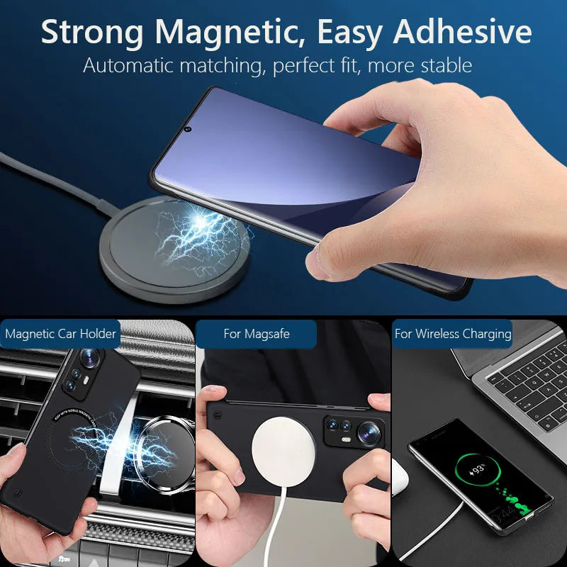 Funda Magnética Magsafe Slim para Xiaomi 12 Pro, 12X, 12S Pro (Xiaomi12, Xiaomi12X 5G): Estilo y Funcionalidad en Uno - La zona Apple