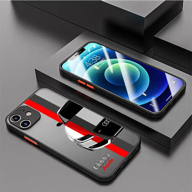 Funda mate RS6-Audi para Apple iPhone 14 Plus, 13 Mini, 12, 11 Pro Max, X, XS, XR, 7, 8, SE2022 - La zona Apple