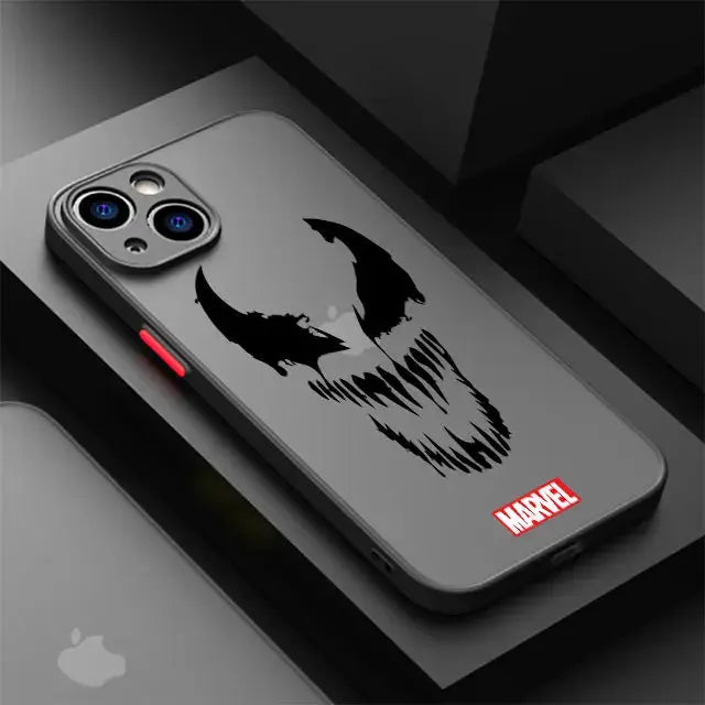 Funda para Apple iPhone 12 Mini 8 Plus 15 Pro 13 7 6S XS X XR SE 11 Pro 14 Pro Max cubierta dura PC de lujo Marvel Spiderman Ironman - La zona Apple