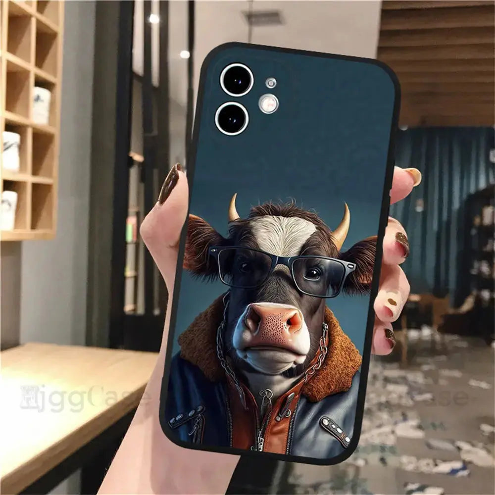 Funda animal  para Apple iPhone 14 15 13 12 11 Pro Max Mini XS Max XR X 7 8 Plus 6 6S - La zona Apple