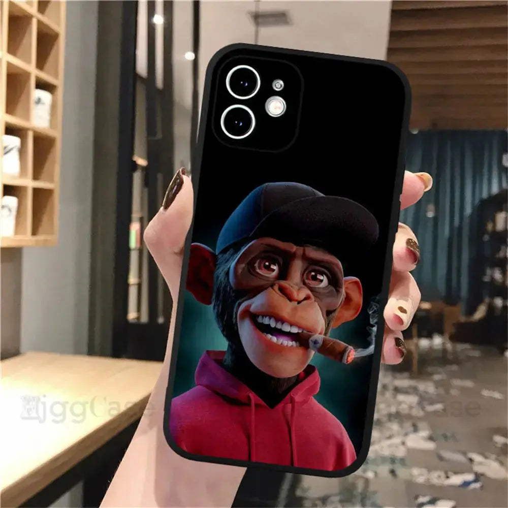 Funda animal  para Apple iPhone 14 15 13 12 11 Pro Max Mini XS Max XR X 7 8 Plus 6 6S - La zona Apple