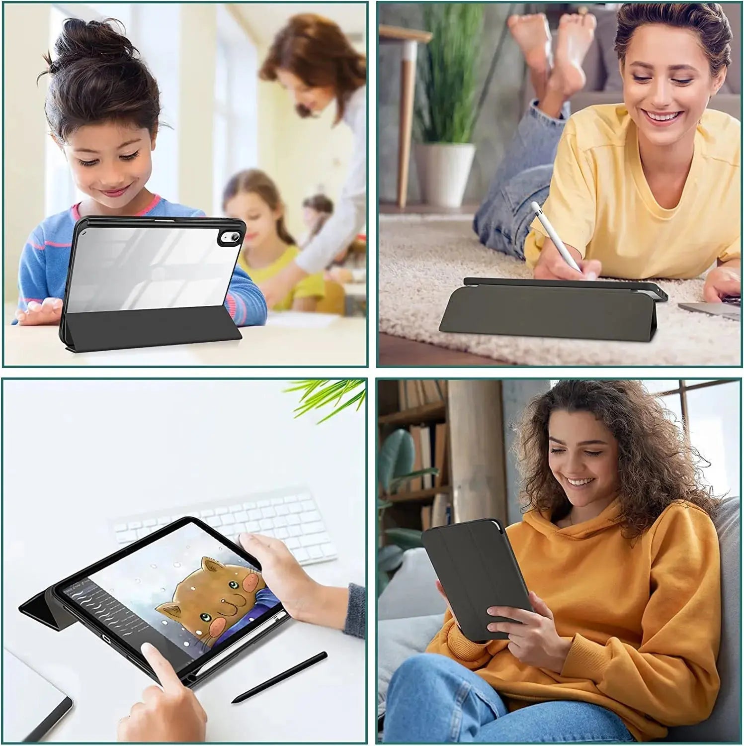 Funda para iPad de 10. ª generación, 2022, Air 5, Air 4, 10,9 Pro, 11, 2022, 2018, con ranura para bolígrafo - La zona Apple