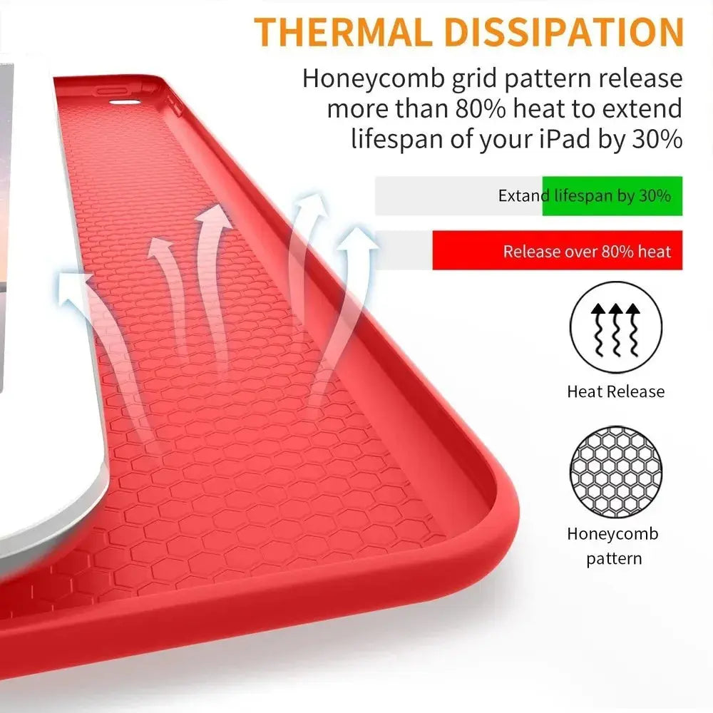Funda para iPad Pro 9.7 A1673 A1674 A1675 10.2 - Carcasa Folio Ligera y Delgada con Tapa Inteligente y Soporte para iPad Air 2, 9.7 Air 3, 10.5 Inch iPad, 9ª, 8ª, 7ª, 10ª, 6ª - La zona Apple