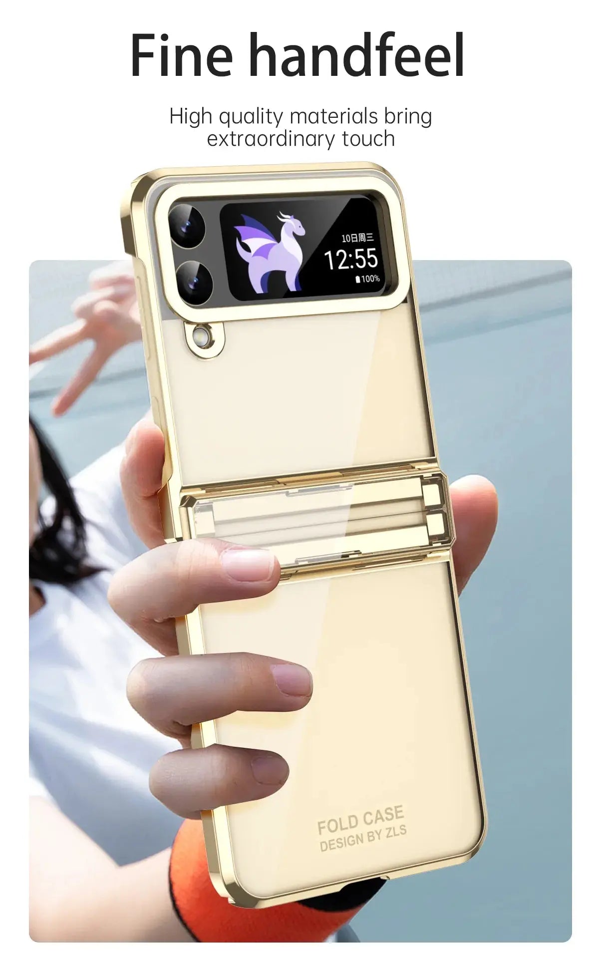 Funda plegable para Samsung Galaxy Z Flip 3, 4, 5, 5G, Z Flip4, 5G, - La zona Apple