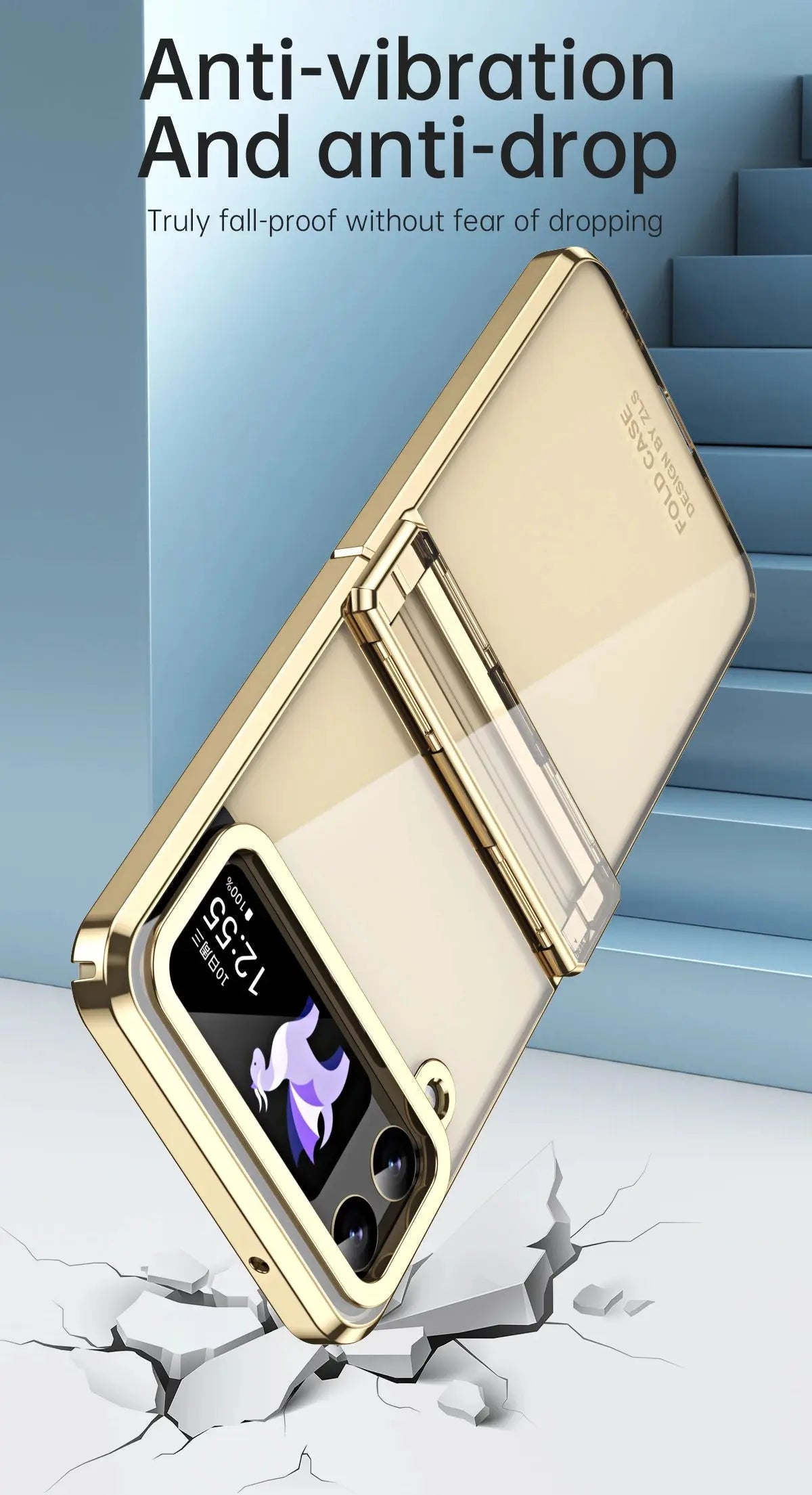 Funda plegable para Samsung Galaxy Z Flip 3, 4, 5, 5G, Z Flip4, 5G, - La zona Apple