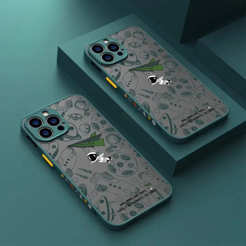 Funda Transparente de Astronauta para iPhone 15,14,13,12,11 - La zona Apple