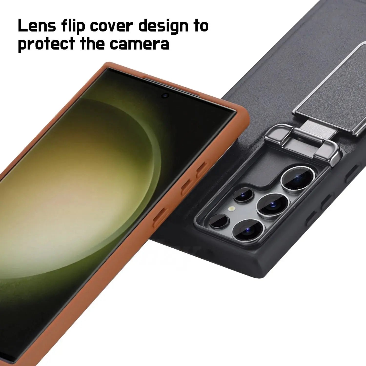 Funda Trasera de Cuero de Negocios Premium para Samsung Galaxy S23, S23 Ultra, S23 Plus: Elegancia y Funcionalidad en Uno - La zona Apple