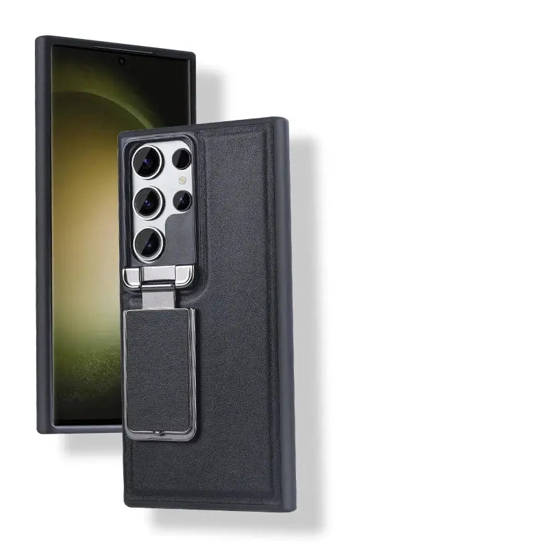 Funda Trasera de Cuero de Negocios Premium para Samsung Galaxy S23, S23 Ultra, S23 Plus: Elegancia y Funcionalidad en Uno - La zona Apple