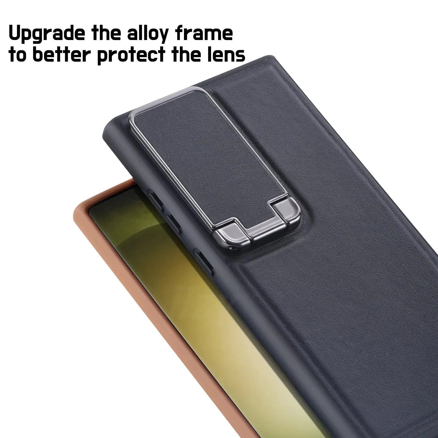 Funda Trasera de Cuero de Negocios Premium para Samsung Galaxy S23, S23 Ultra, S23 Plus: Elegancia y Funcionalidad en Uno - La zona Apple