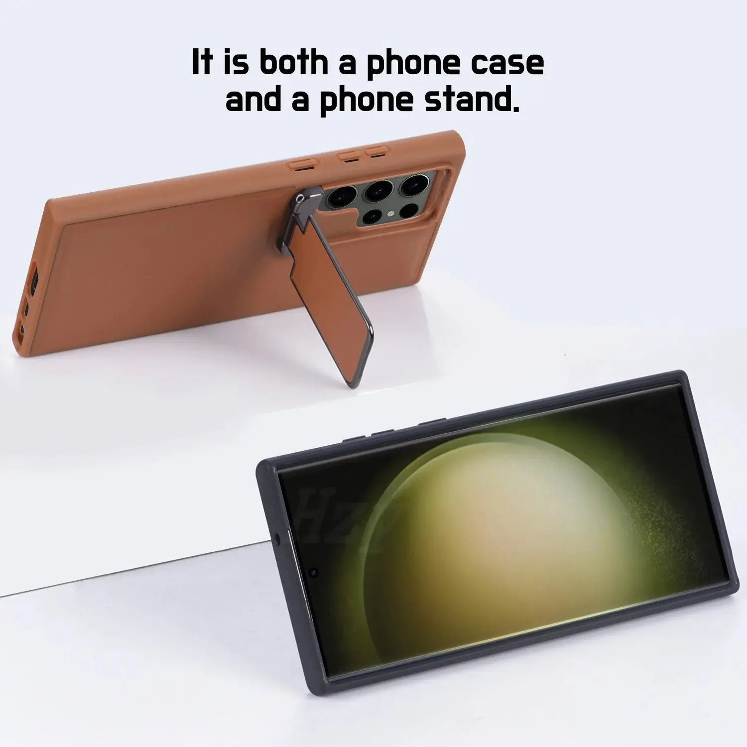 Funda Trasera de Cuero de Negocios Premium para Samsung Galaxy S23, S23 Ultra, S23 Plus: Elegancia y Funcionalidad en Uno - La zona Apple