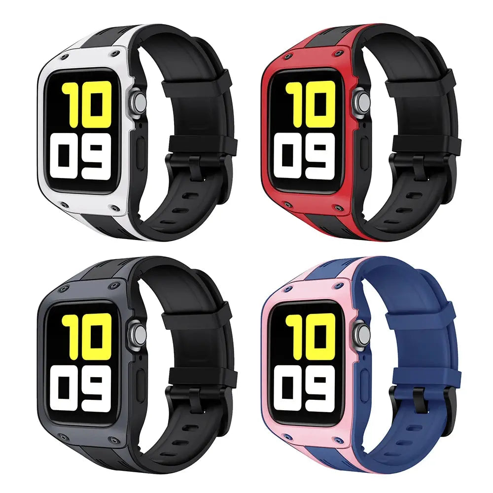 Funda y correa para Apple Watch,de 44mm y 42mm para series 5, 4, 3, 6, SE - La zona Apple