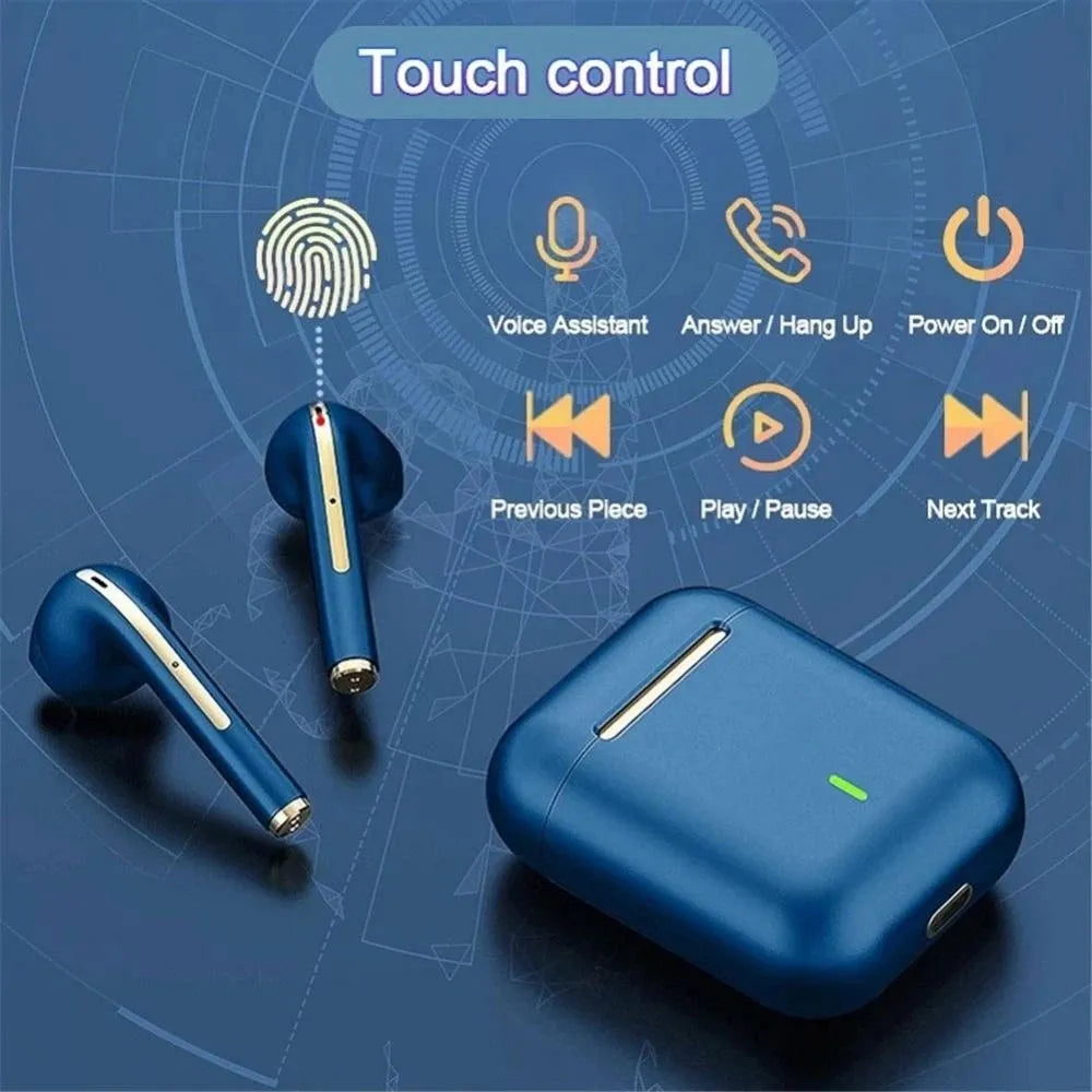 Auriculares inalámbricos J18-TWS intrauditivos, Bluetooth Ture, estéreo HiFI, resistentes al agua, con micrófono - La zona Apple