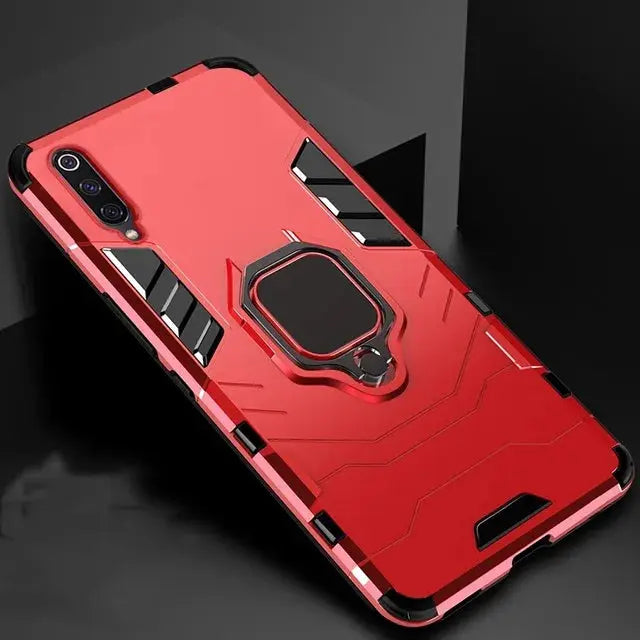 KEYSION-Funda de armadura a prueba de golpes para Samsung Galaxy A50, A30, A20, soporte de anillo de coche, funda de teléfono para Samsung Galaxy A7 2018 M20 - La zona Apple