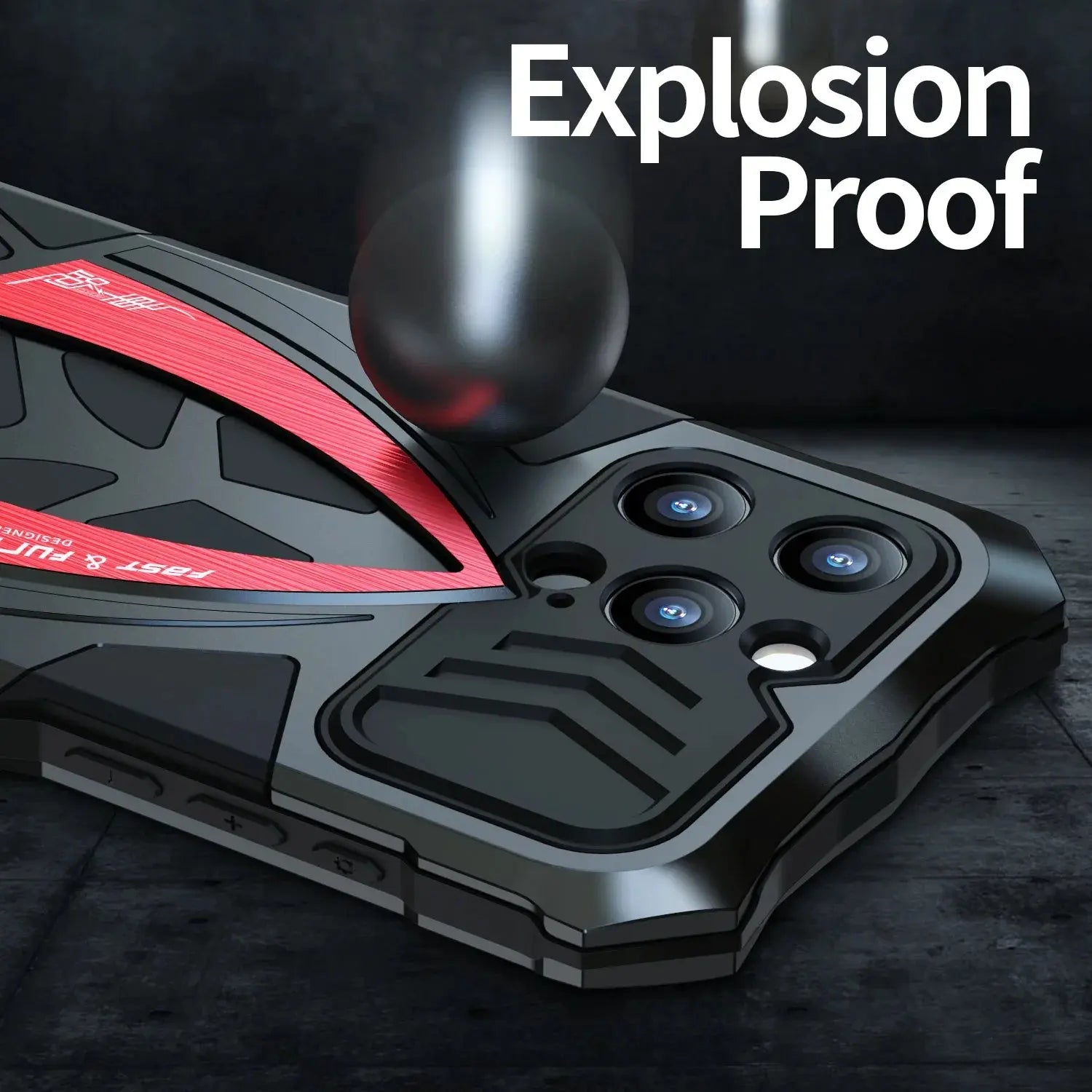 Funda de Armadura de Metal Original para iPhone 15 Pro Max Plus, 14 PM - La zona Apple