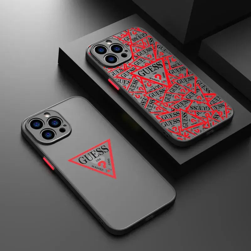 Love G-Guess What For Apple iPhone 14 13 12 11 XS Mini Pro Max 8 7 6S 6 XR X Plus Frosted Translucent Phone Case - La zona Apple