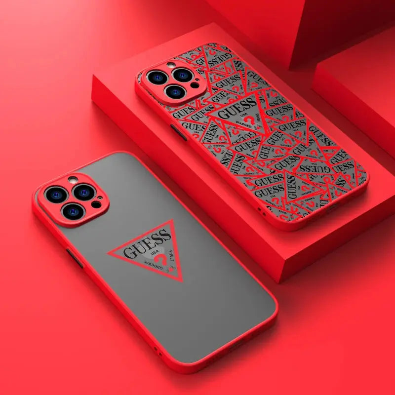 Love G-Guess What For Apple iPhone 14 13 12 11 XS Mini Pro Max 8 7 6S 6 XR X Plus Frosted Translucent Phone Case - La zona Apple