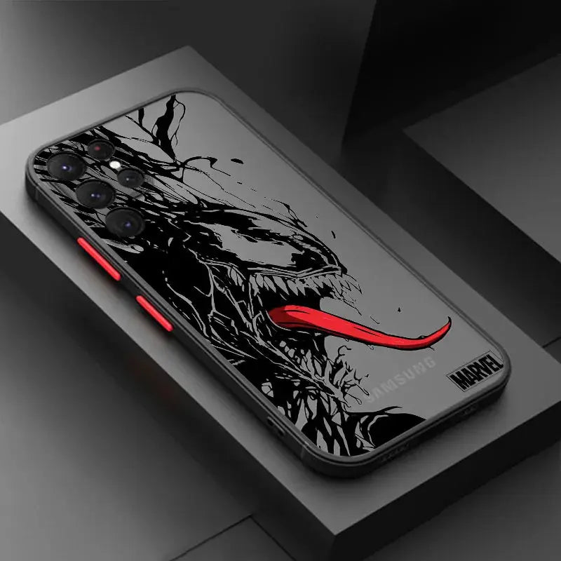 Funda Translúcida Esmerilada Marvel Spiderman Venom para Samsung Galaxy - Estilo y Protección para Tu Dispositivo - La zona Apple
