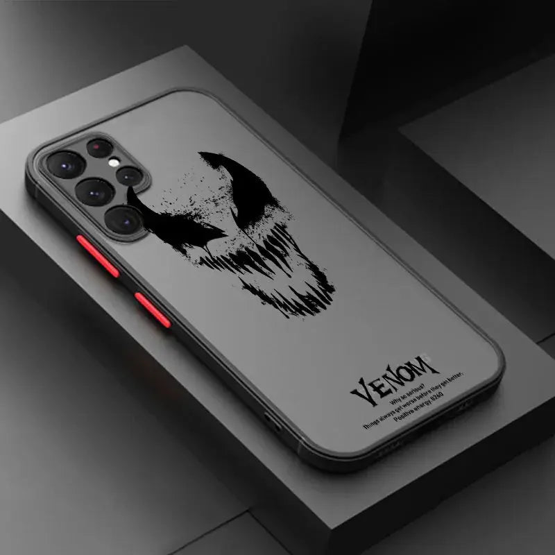 Funda Translúcida Esmerilada Marvel Spiderman Venom para Samsung Galaxy - Estilo y Protección para Tu Dispositivo - La zona Apple