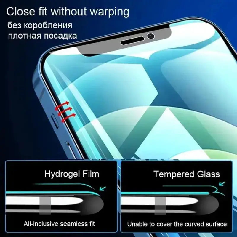 Película de hidrogel de cobertura completa para iPhone, 5 unidades - La zona Apple