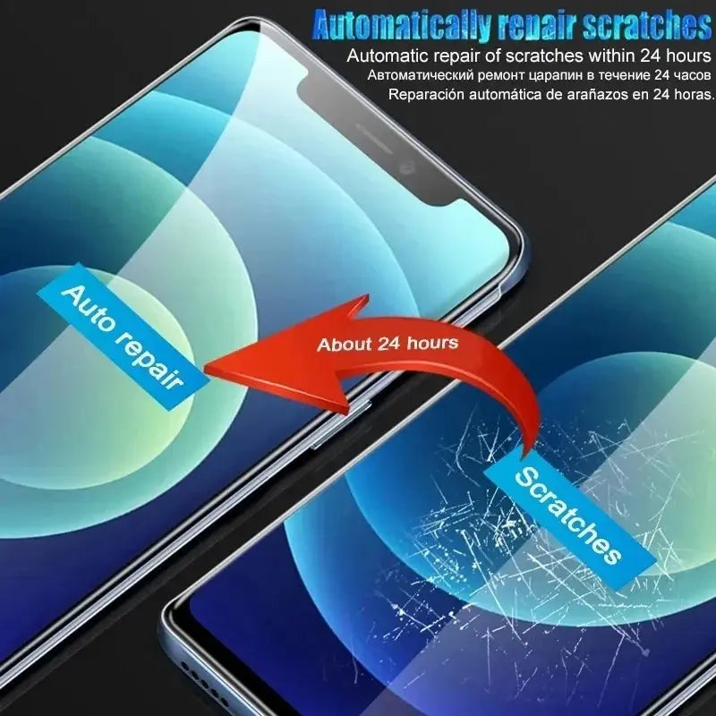 Película de hidrogel de cobertura completa para iPhone, 5 unidades - La zona Apple