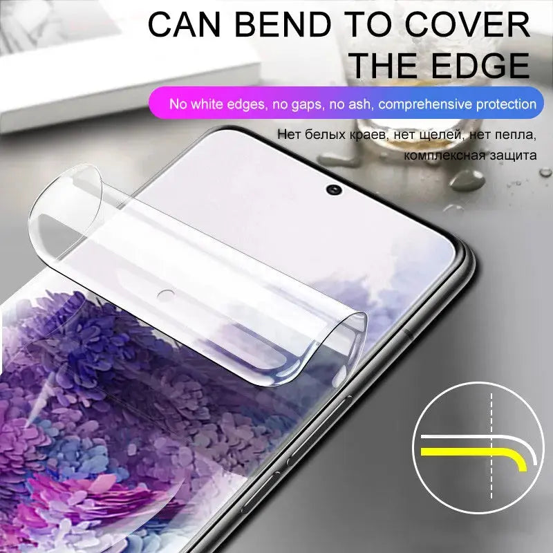 Película de hidrogel para pantalla de Samsung Galaxy S23, S20, S21, S22 Plus, Ultra FE Note 20, 9, 10 Plus, A52S, A30, A53, A51, A50, A21S, 4 unidades - La zona Apple