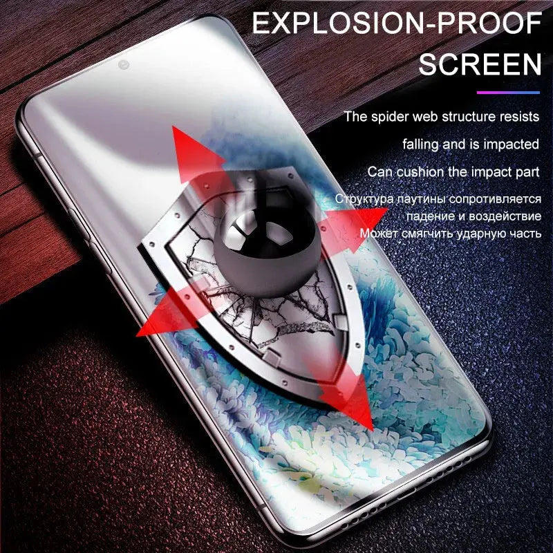Película de hidrogel para pantalla de Samsung Galaxy S23, S20, S21, S22 Plus, Ultra FE Note 20, 9, 10 Plus, A52S, A30, A53, A51, A50, A21S, 4 unidades - La zona Apple