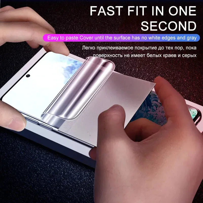 Película de hidrogel para pantalla de Samsung Galaxy S23, S20, S21, S22 Plus, Ultra FE Note 20, 9, 10 Plus, A52S, A30, A53, A51, A50, A21S, 4 unidades - La zona Apple