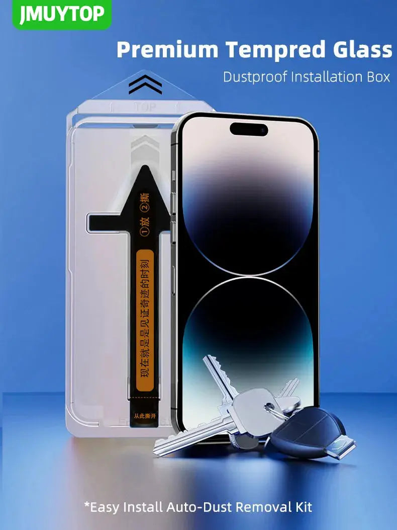 Protector de Pantalla Premium para iPhone: Vidrio Templado de Cobertura Completa - La zona Apple