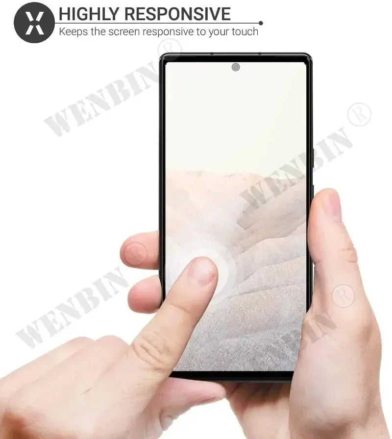 Protector de pantalla de cubierta completa curvada, vidrio templado de 3 piezas para Google Pixel 8, 7, 6 Pro, 7A, 5A, 3 XL - La zona Apple
