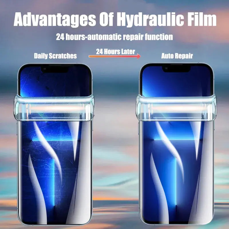 Protector de pantalla de hidrogel para iPhone 11, 12, 13, 14 Pro Max, 14, 8, 7 Plus, XR, XS MAX, 4 Uds. alidrosip