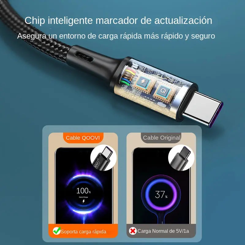 cable de carga rápida USB tipo C para Xiaomi Mi12 11 Samsung Huawei alidroship