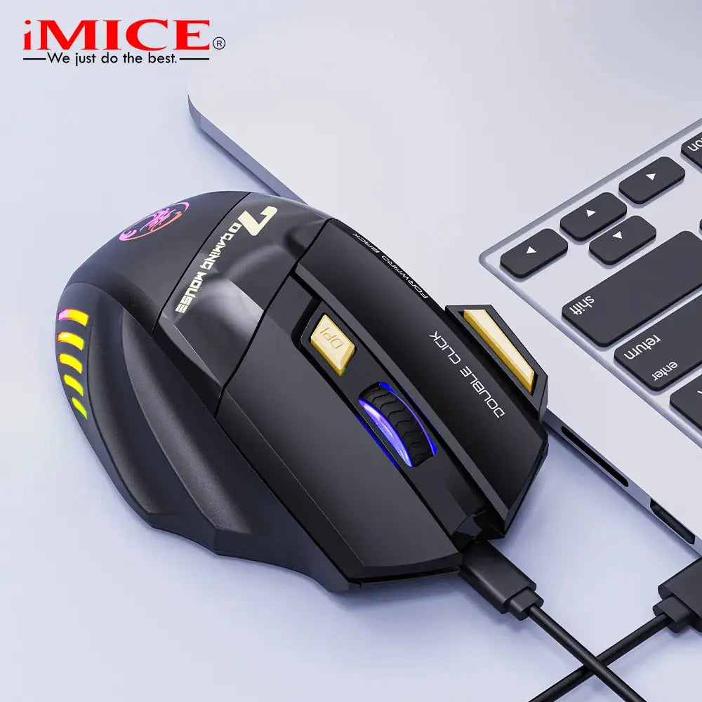 Ratón inalámbrico recargable para ordenador, periférico con Bluetooth, silencioso, 3200 DPI, ergonómico, USB, con retroiluminación - La zona Apple