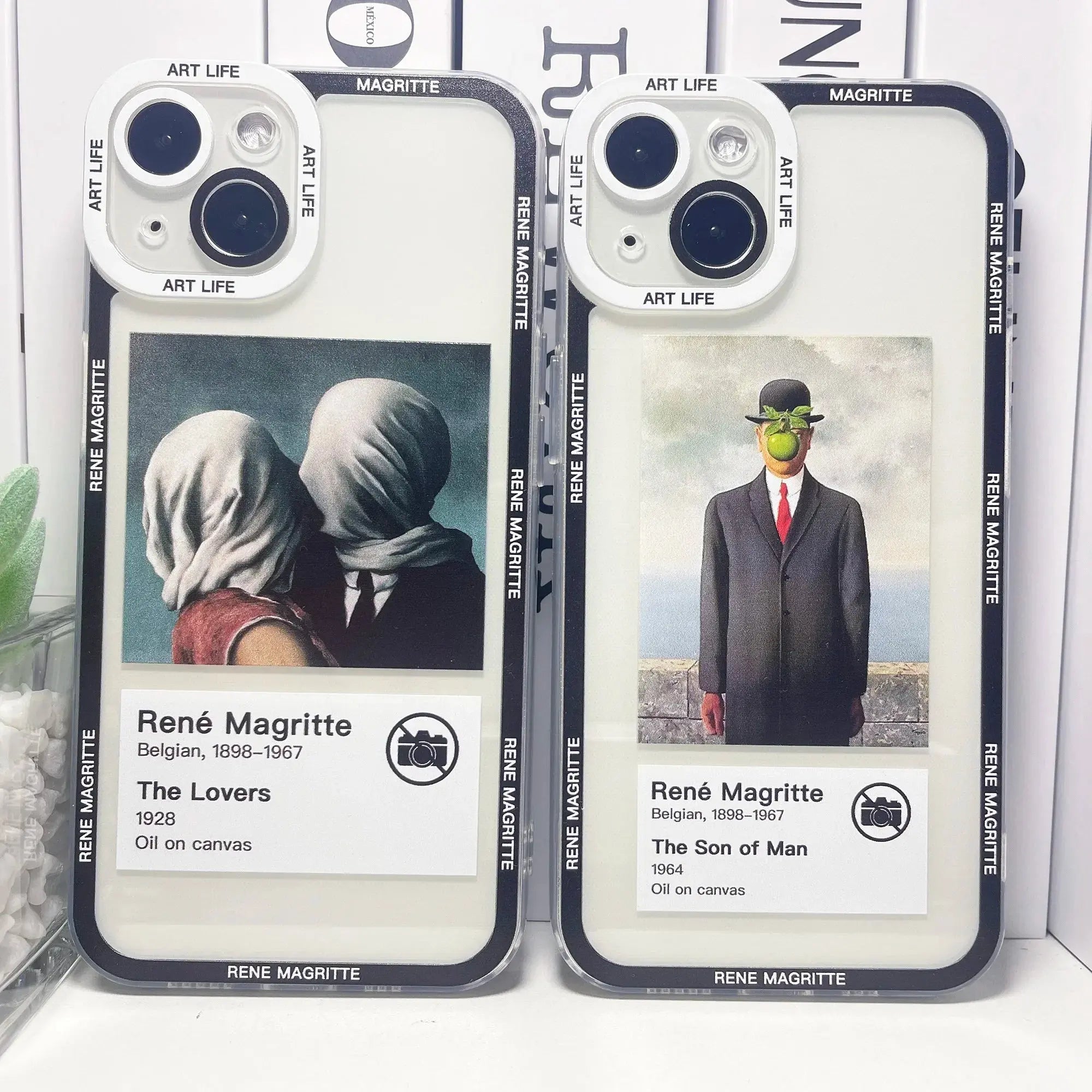 Funda de Teléfono Rene Magritte con Etiqueta para iPhone: Una Obra de Arte en tus Manos - La zona Apple