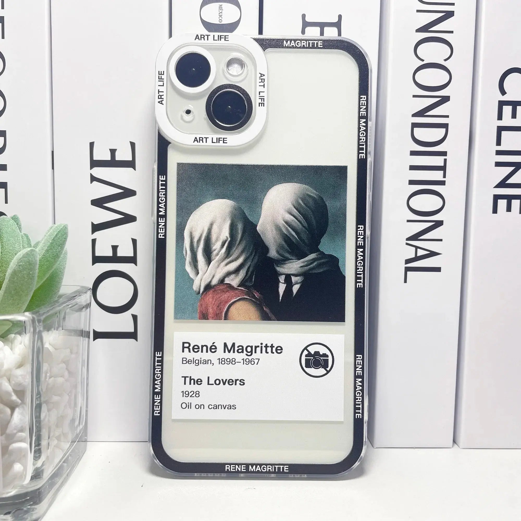 Funda de Teléfono Rene Magritte con Etiqueta para iPhone: Una Obra de Arte en tus Manos - La zona Apple